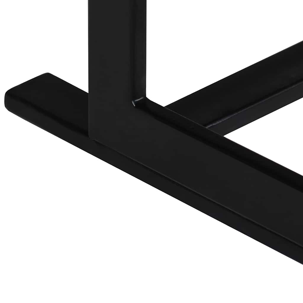 Διθέσιο Κάθισμα από Μασίφ Ξύλο Μάνγκο και Ατσάλι - PAKOBAZAAR