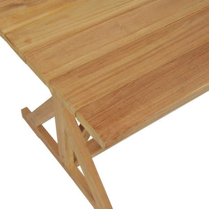 Τραπεζαρία Καφέ 180 x 90 x 75 cm Στερεό Ξύλο Τίκ