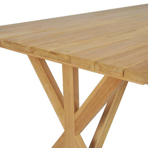 Τραπεζαρία Καφέ 180 x 90 x 75 cm Στερεό Ξύλο Τίκ
