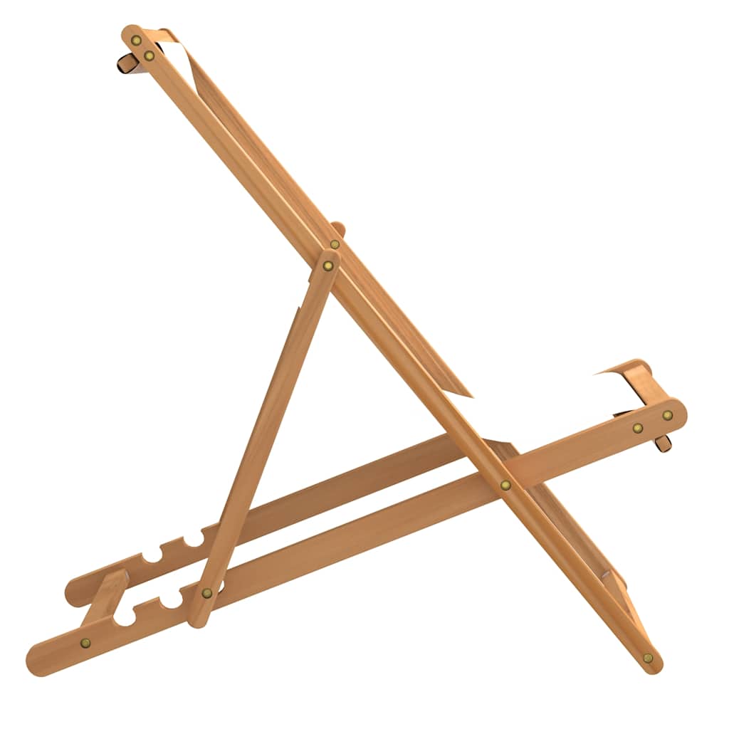 Ξαπλώστρα Κρεμ 56 x 105 x 96 εκ. από Ξύλο Teak - Pakobazaar