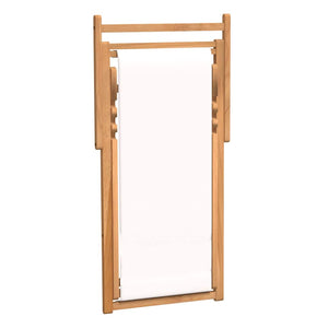 Ξαπλώστρα Κρεμ 56 x 105 x 96 εκ. από Ξύλο Teak - Pakobazaar