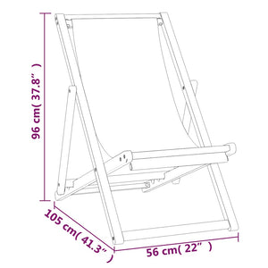 Ξαπλώστρα Κρεμ 56 x 105 x 96 εκ. από Ξύλο Teak - Pakobazaar