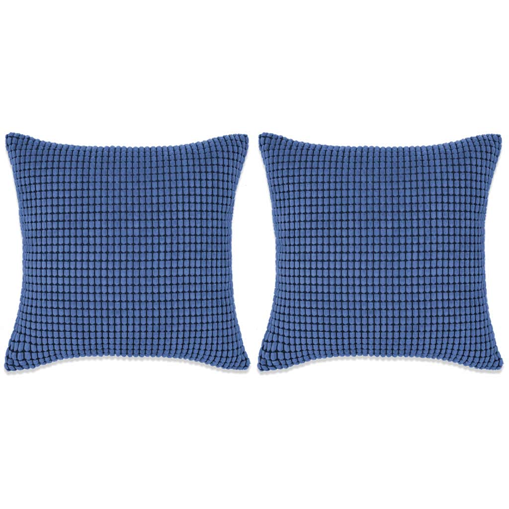 Σετ Μαξιλαριών 2 τεμ. Μπλε 45 x 45 εκ. Βελουτέ - Pakobazaar