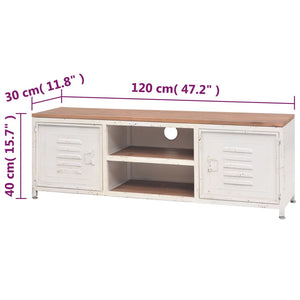 Έπιπλο Τηλεόρασης Λευκό 120 x 30 x 40 εκ. - PAKOBAZAAR