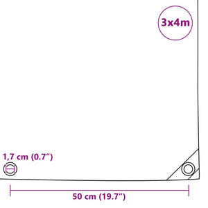 Μουσαμάς 650 γρ./μ.² Πράσινος 3 x 4 μ. - Pakobazaar