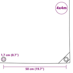 Μουσαμάς 650 γρ./μ.² Μπλε 4 x 4 μ. - Pakobazaar