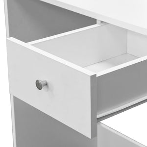 Μπουντουάρ Λευκό 75 x 40 x 141 εκ. από Επεξ. Ξύλο - PAKOBAZAAR