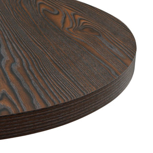 Τραπέζι Bistro Στρογγυλό Σκούρο Σταχτί 60 x 75 εκ. MDF / Ατσάλι - PAKOBAZAAR