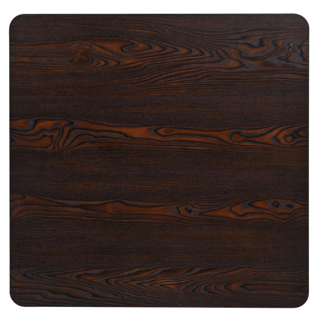 Τραπέζι Bistro Τετράγωνο Σκούρο Σταχτί 80x80x75 εκ. MDF/Ατσάλι - PAKOBAZAAR