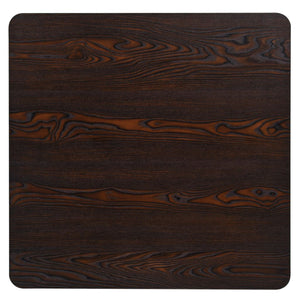 Τραπέζι Bistro Τετράγωνο Σκούρο Σταχτί 80x80x75 εκ. MDF/Ατσάλι - PAKOBAZAAR