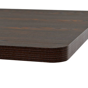 Τραπέζι Bistro Τετράγωνο Σκούρο Σταχτί 80x80x75 εκ. MDF/Ατσάλι - PAKOBAZAAR