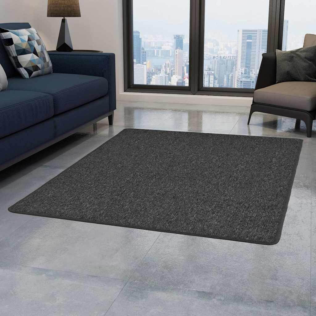 Χαλί Ανθρακί 160 x 230 εκ. Θυσανωτό