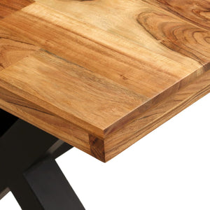 Τραπεζαρία 180x90x76 εκ. από Μασίφ Ξύλο Ακακίας και Μάνγκο - PAKOBAZAAR