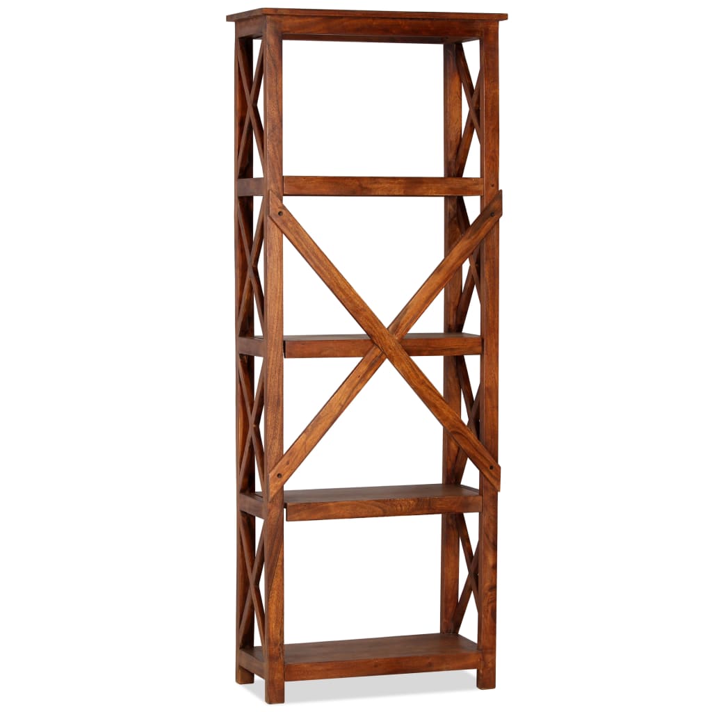 Βιβλιοθήκη 60x30x160 εκ. Μασίφ Ξύλο Ακακίας/Μελί Sheesham