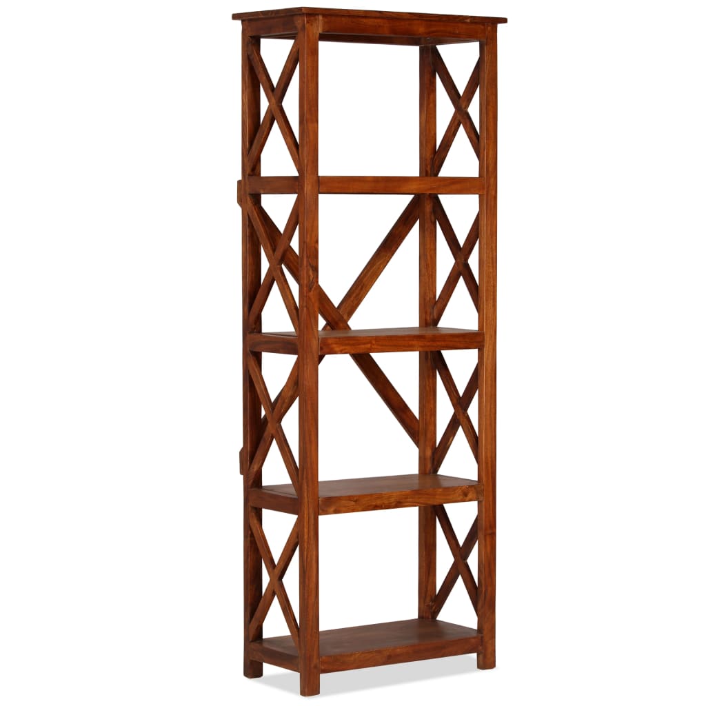 Βιβλιοθήκη 60x30x160 εκ. Μασίφ Ξύλο Ακακίας/Μελί Sheesham