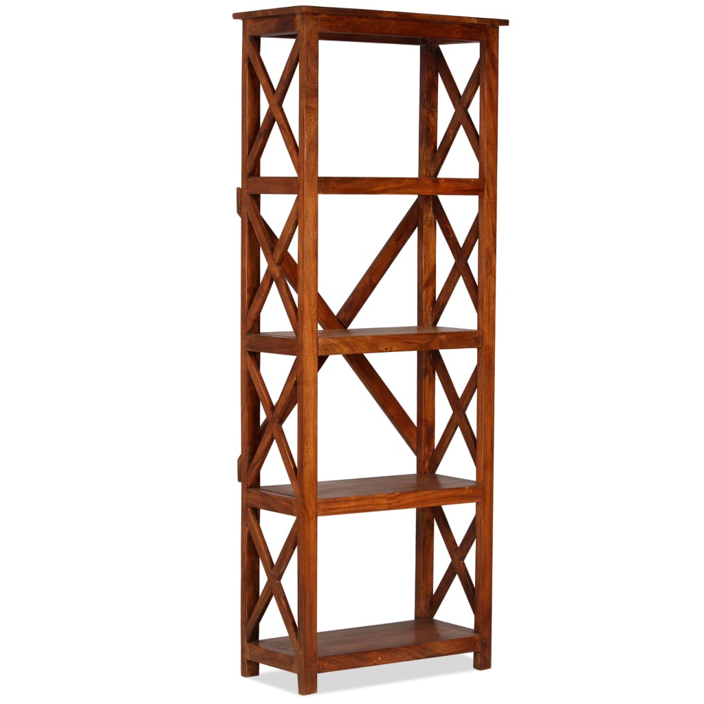 Βιβλιοθήκη 60x30x160 εκ. Μασίφ Ξύλο Ακακίας/Μελί Sheesham