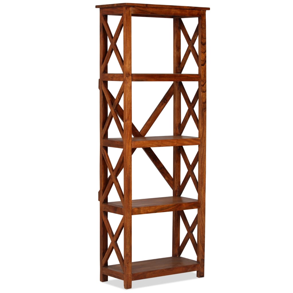 Βιβλιοθήκη 60x30x160 εκ. Μασίφ Ξύλο Ακακίας/Μελί Sheesham