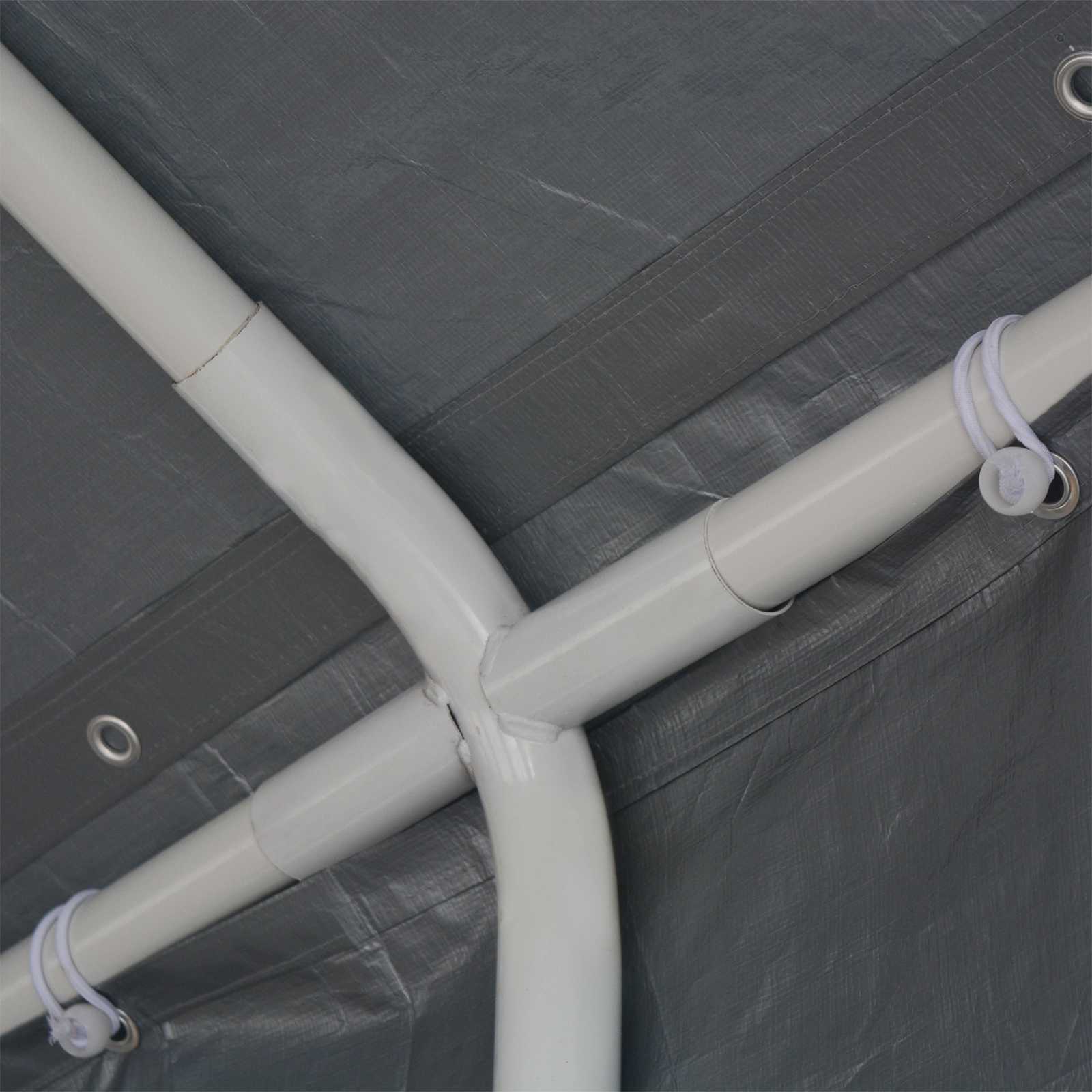 Ύφασμα σκηνής χωρίς σκελετό Γκρι 8 x 4 m PE - Pakobazaar