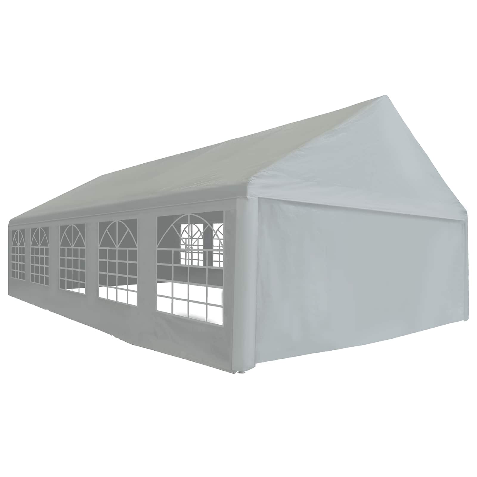 Ύφασμα σκηνής χωρίς σκελετό Γκρι 10 x 5 m PE - Pakobazaar