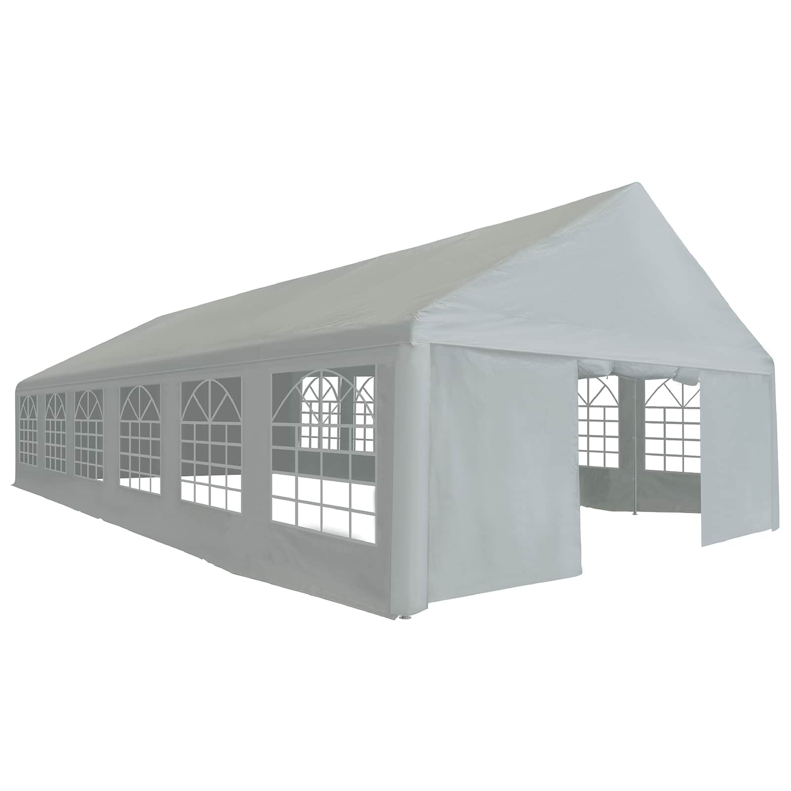 Ύφασμα σκηνής χωρίς σκελετό Γκρι 12 x 6 μ PE - Pakobazaar