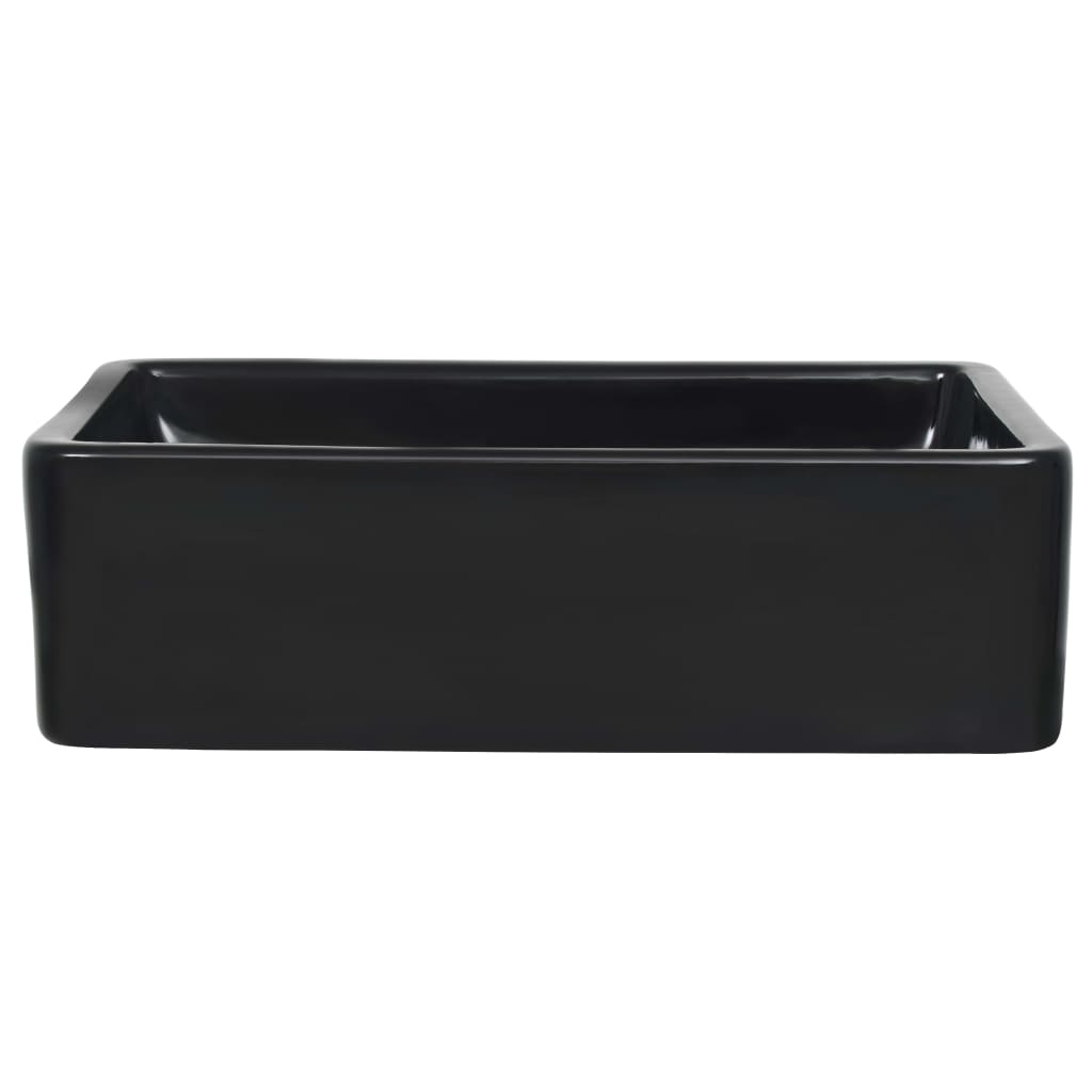 Νιπτήρας Ορθογώνιος Μαύρος 41 x 30 x 12 εκ. Κεραμικός - PAKOBAZAAR