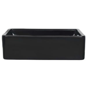 Νιπτήρας Ορθογώνιος Μαύρος 41 x 30 x 12 εκ. Κεραμικός - PAKOBAZAAR