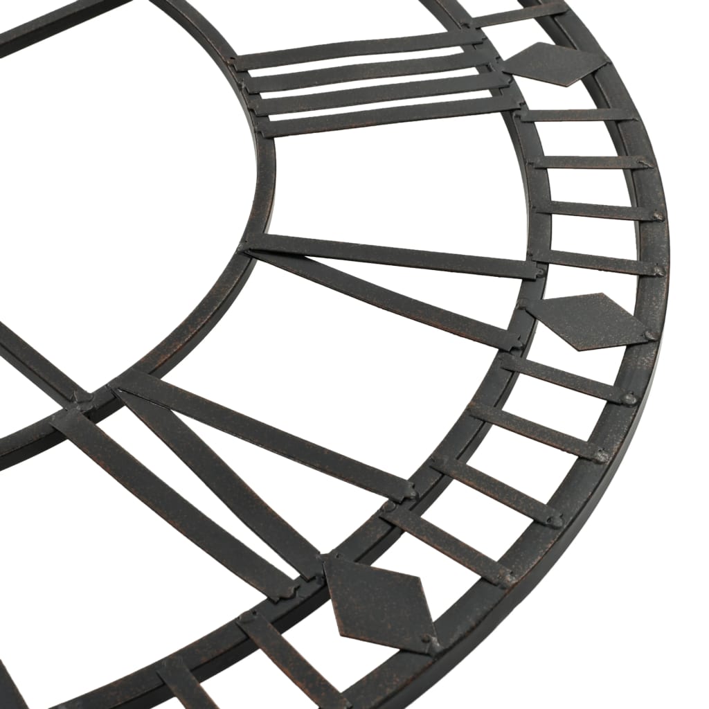 Ρολόι Τοίχου Vintage XXL 60 εκ. Μεταλλικό με Μηχανισμό Quartz - Pakobazaar