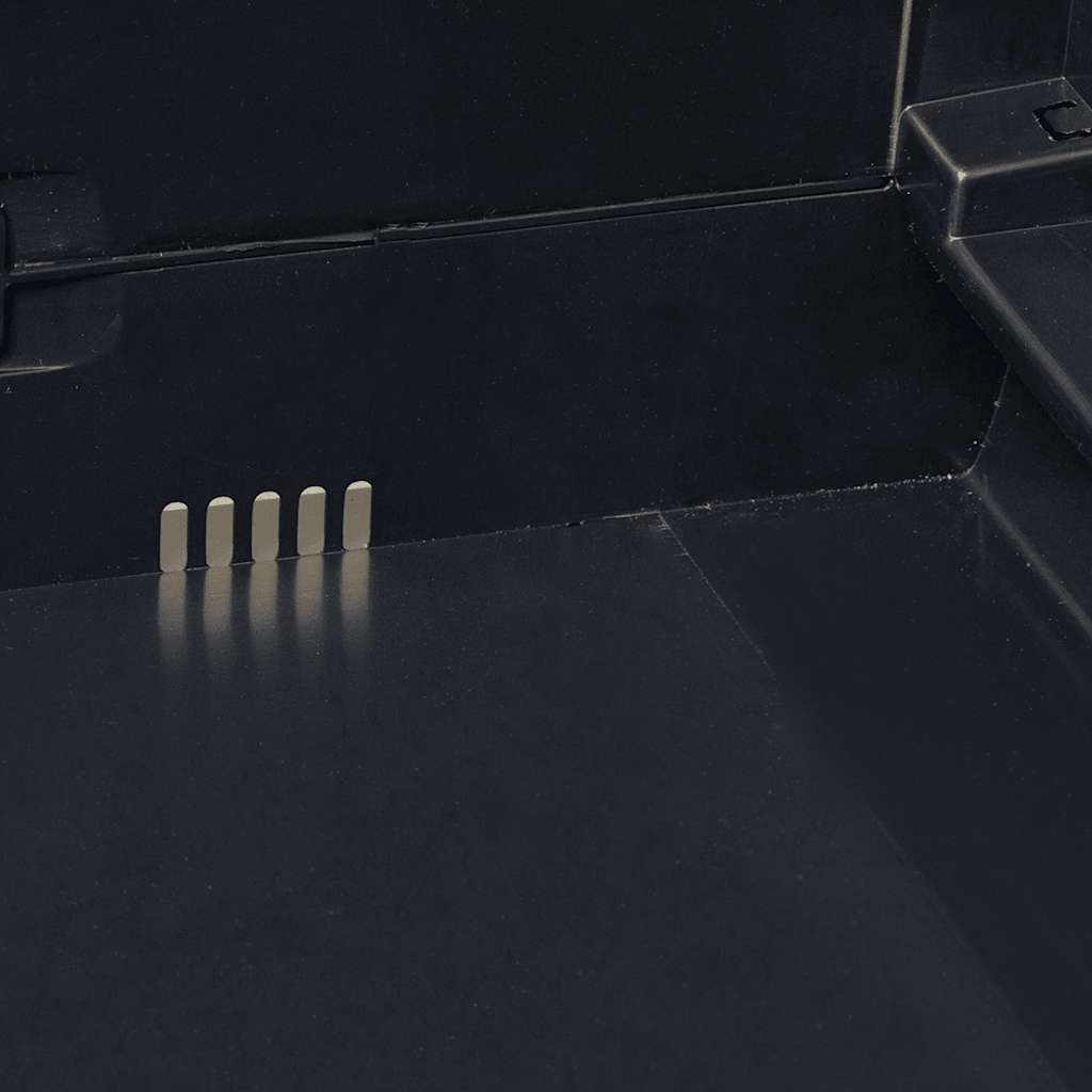 Ντουλάπα Αποθήκευσης Εξωτερικού Χώρου με 3 Ράφια Μαύρη - Pakobazaar