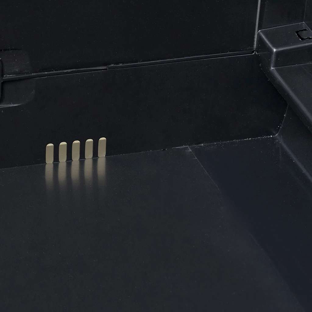 Ντουλάπα Αποθήκευσης Εξωτερικού Χώρου με 3 Ράφια Μαύρη / Γκρι - Pakobazaar