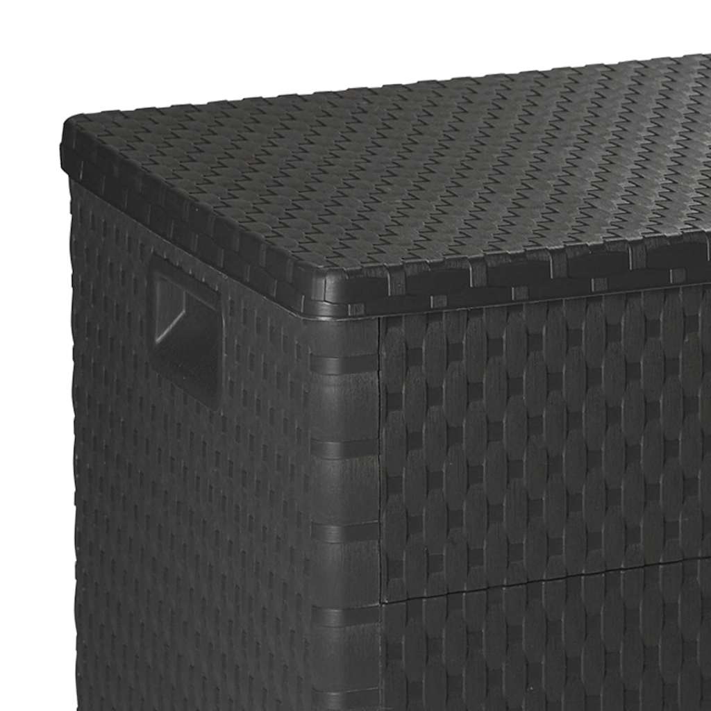 Μπαούλο Αποθήκευσης Κήπου Ανθρακί 120x56x63 εκ. Πολυπροπυλένιο - Pakobazaar