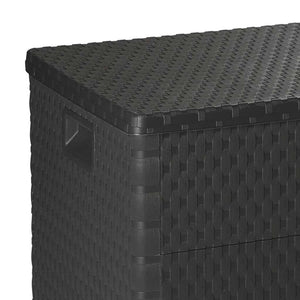 Μπαούλο Αποθήκευσης Κήπου Ανθρακί 120x56x63 εκ. Πολυπροπυλένιο - Pakobazaar
