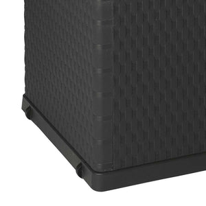 Μπαούλο Αποθήκευσης Κήπου Ανθρακί 120x56x63 εκ. Πολυπροπυλένιο - Pakobazaar