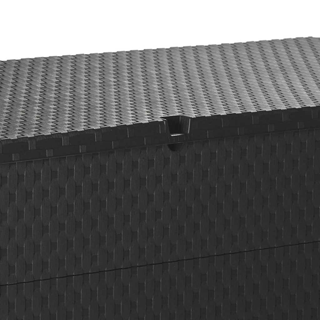 Μπαούλο Αποθήκευσης Κήπου Ανθρακί 120x56x63 εκ. Πολυπροπυλένιο - Pakobazaar