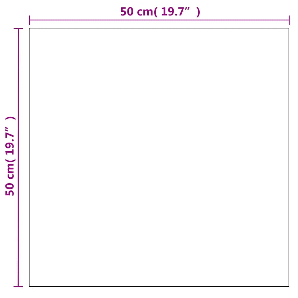 Καθρέφτης Τοίχου Τετράγωνος 50 x 50 εκ. Γυάλινος - PAKOBAZAAR