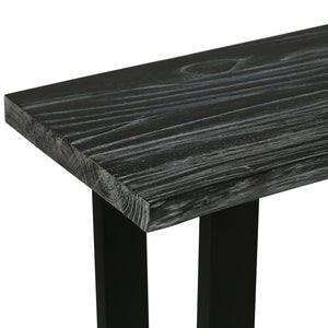 Τραπέζι Κονσόλα Γκρι 110 x 35 x 75 εκ. από Μασίφ Ξύλο Mindi - PAKOBAZAAR