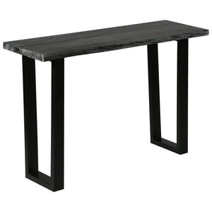 Τραπέζι Κονσόλα Γκρι 110 x 35 x 75 εκ. από Μασίφ Ξύλο Mindi - PAKOBAZAAR
