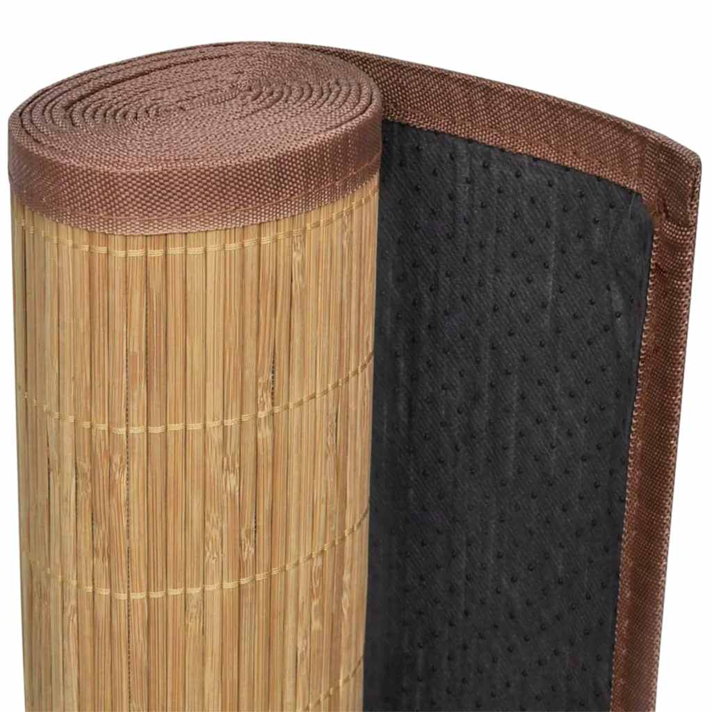 Χαλί Καφέ 100 x 160 εκ. από Μπαμπού - PAKOBAZAAR