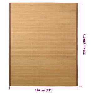 Χαλί Καφέ 160 x 230 εκ. από Μπαμπού - PAKOBAZAAR