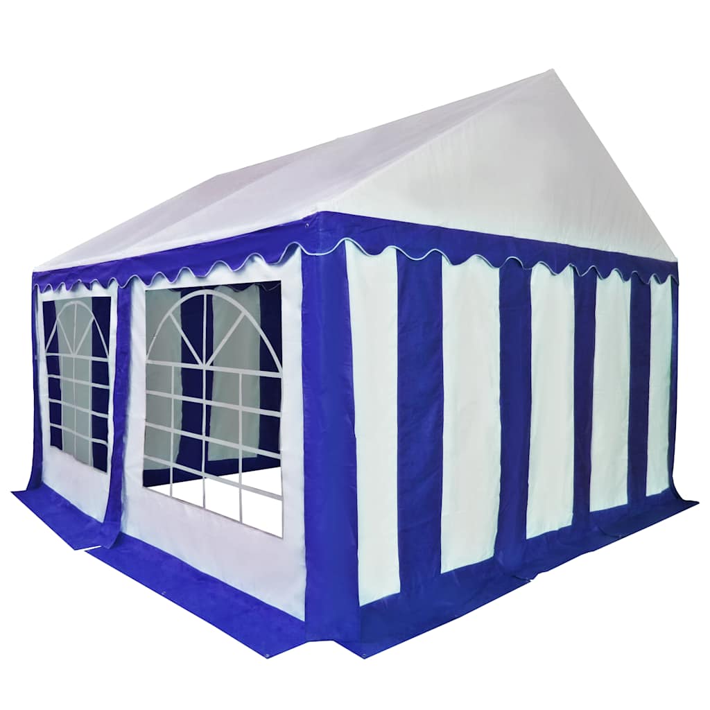 Τέντα Εκδηλώσεων Κήπου Μπλε και Λευκό 3 x 4 μ. από PVC