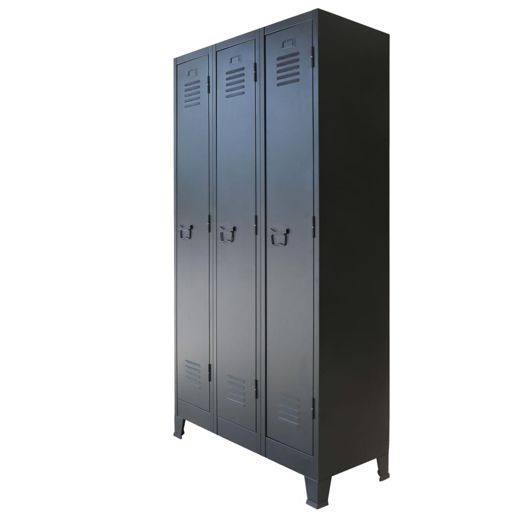 Φοριαμός με Βιομηχανικό Στιλ 90 x 45 x 180 εκ. Μεταλλικός