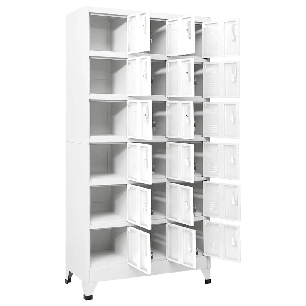 Φοριαμός 90 x 40 x 180 εκ. Μεταλλικός με 18 Τμήματα - PAKOBAZAAR