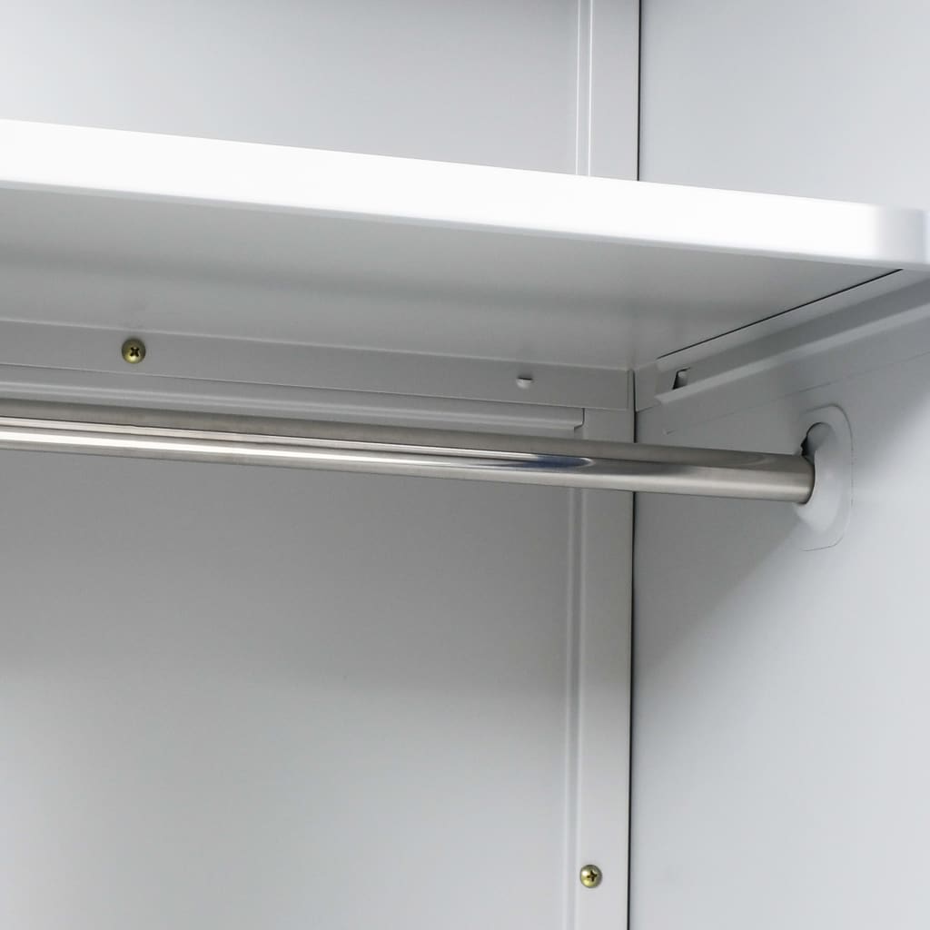 Φοριαμός με 2 Πόρτες Γκρι / Μπλε 90 x 40 x 180 εκ. Μεταλλικός