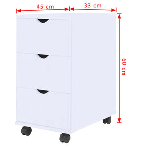 Συρταριέρα Λευκή 33 x 45 x 60 εκ. - Pakobazaar