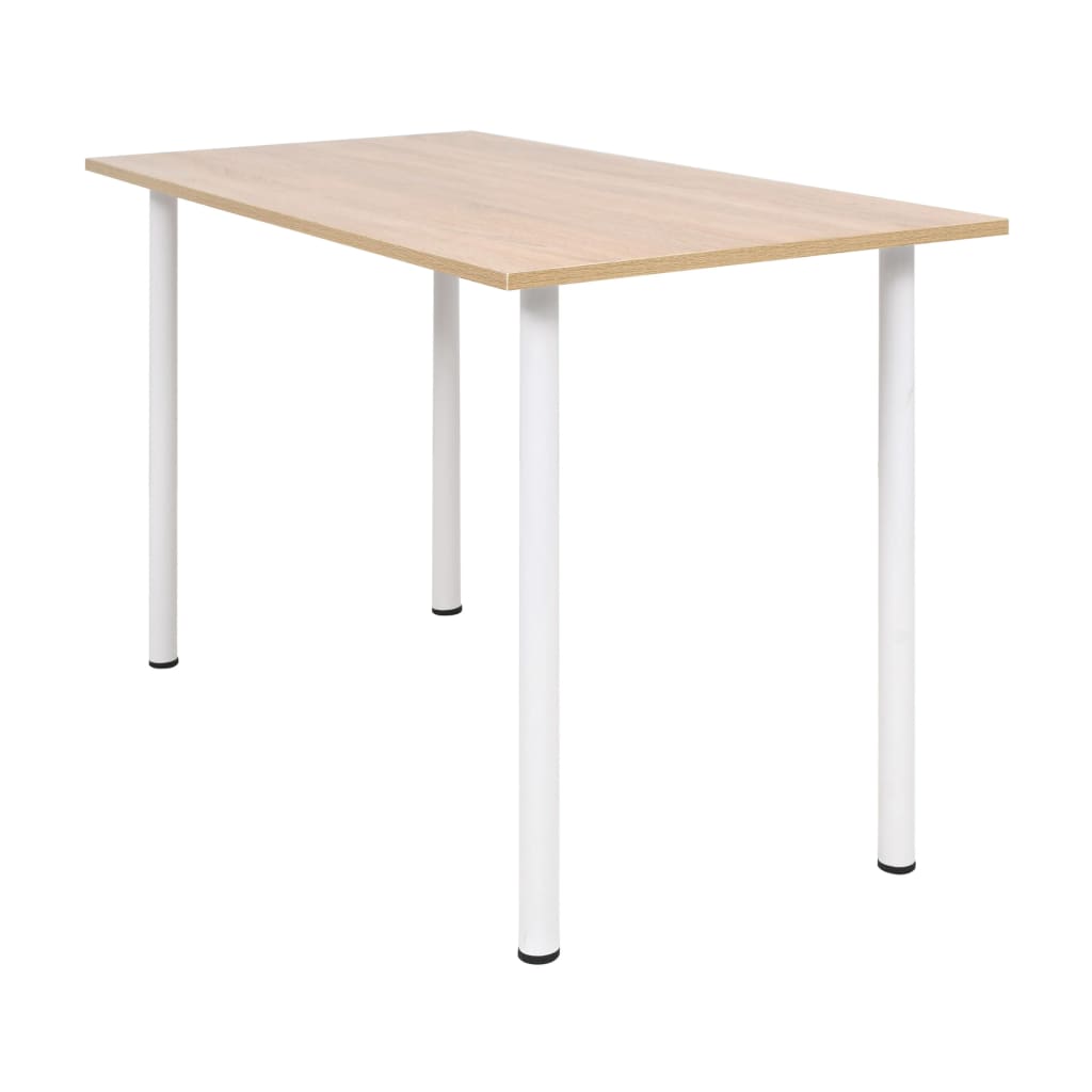 Τραπεζαρία Χρώμα Δρυός και Λευκό 120 x 60 x 73 εκ. - PAKOBAZAAR