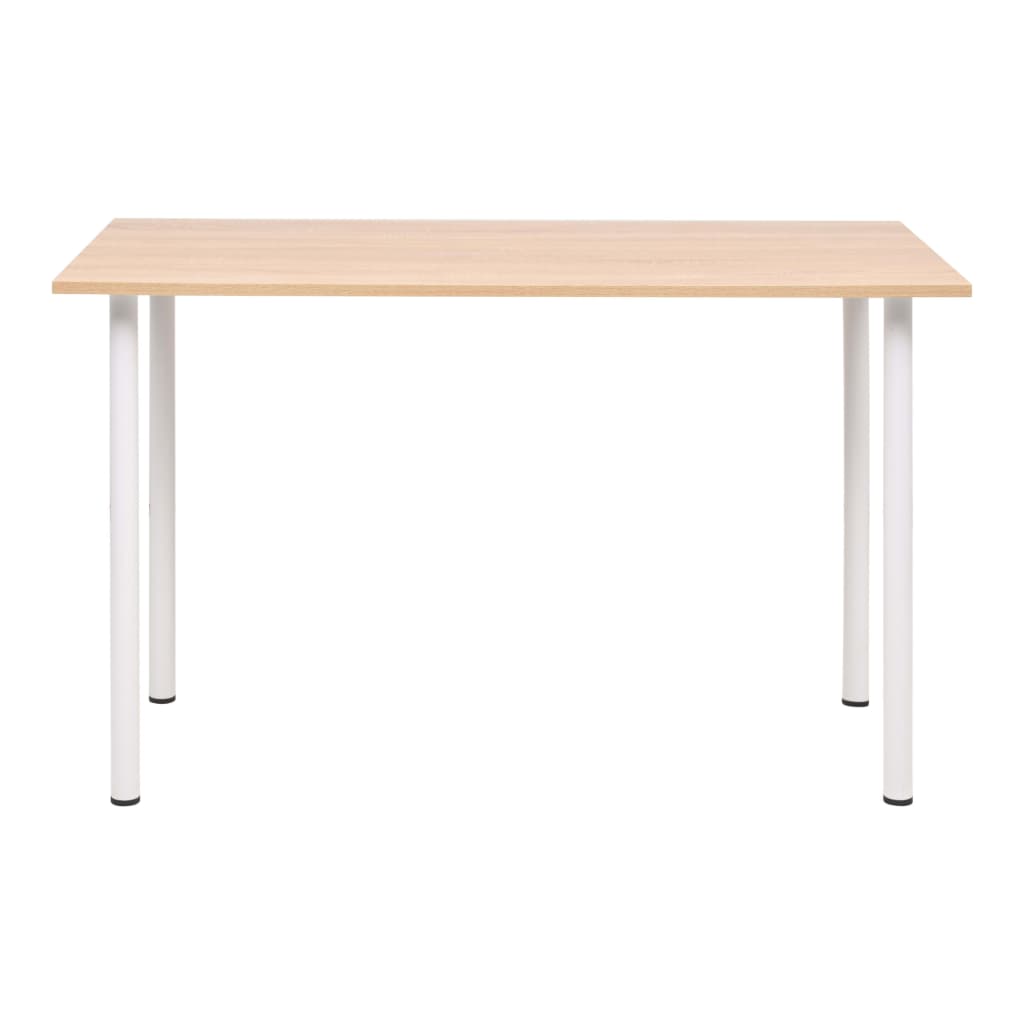 Τραπεζαρία Χρώμα Δρυός και Λευκό 120 x 60 x 73 εκ. - PAKOBAZAAR