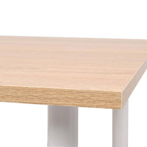 Τραπεζαρία Χρώμα Δρυός και Λευκό 120 x 60 x 73 εκ. - PAKOBAZAAR