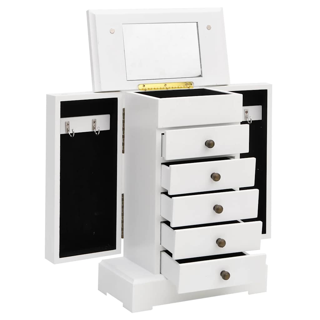 Κοσμηματοθήκη με Καθρέφτη 25 x 13,5 x 34 εκ. από MDF - Pakobazaar