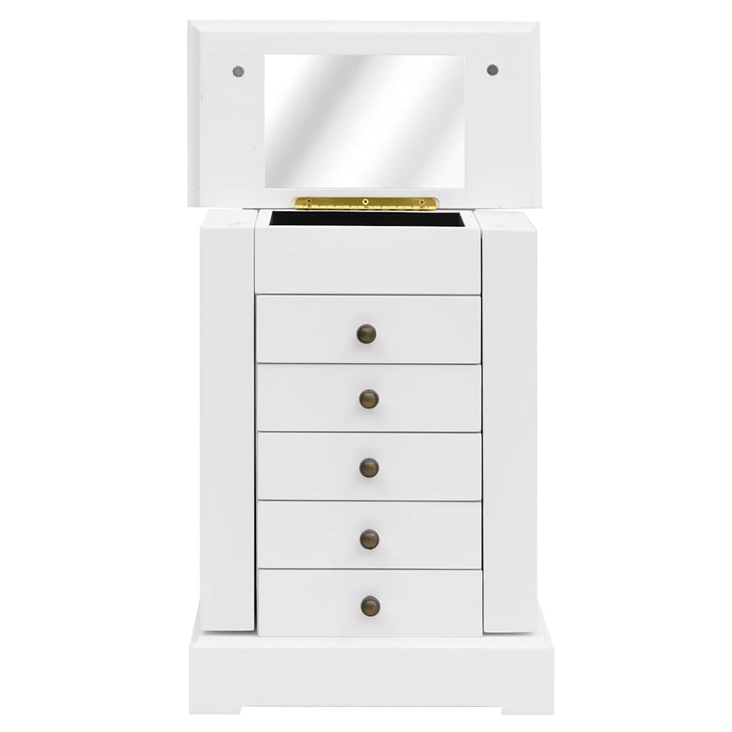 Κοσμηματοθήκη με Καθρέφτη 25 x 13,5 x 34 εκ. από MDF - Pakobazaar