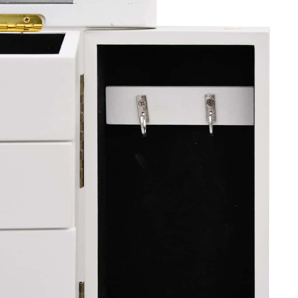 Κοσμηματοθήκη με Καθρέφτη 25 x 13,5 x 34 εκ. από MDF - Pakobazaar