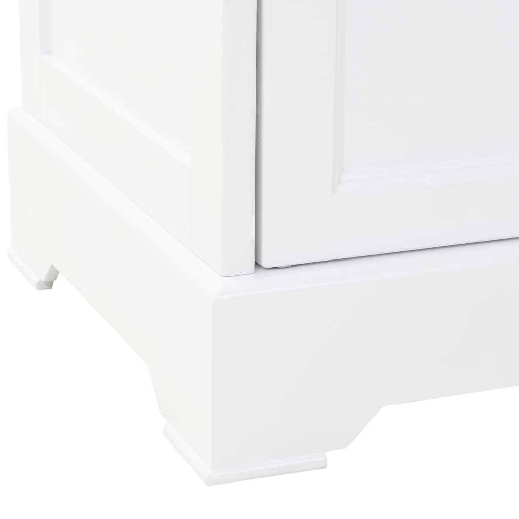 Βιτρίνα Σαλονιού με 4 Πόρτες 80x40x180 εκ. MDF και Ξύλο Πεύκου - PAKOBAZAAR